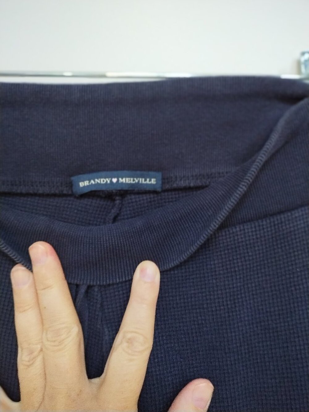 Brandy Melville waffle drawstring pant